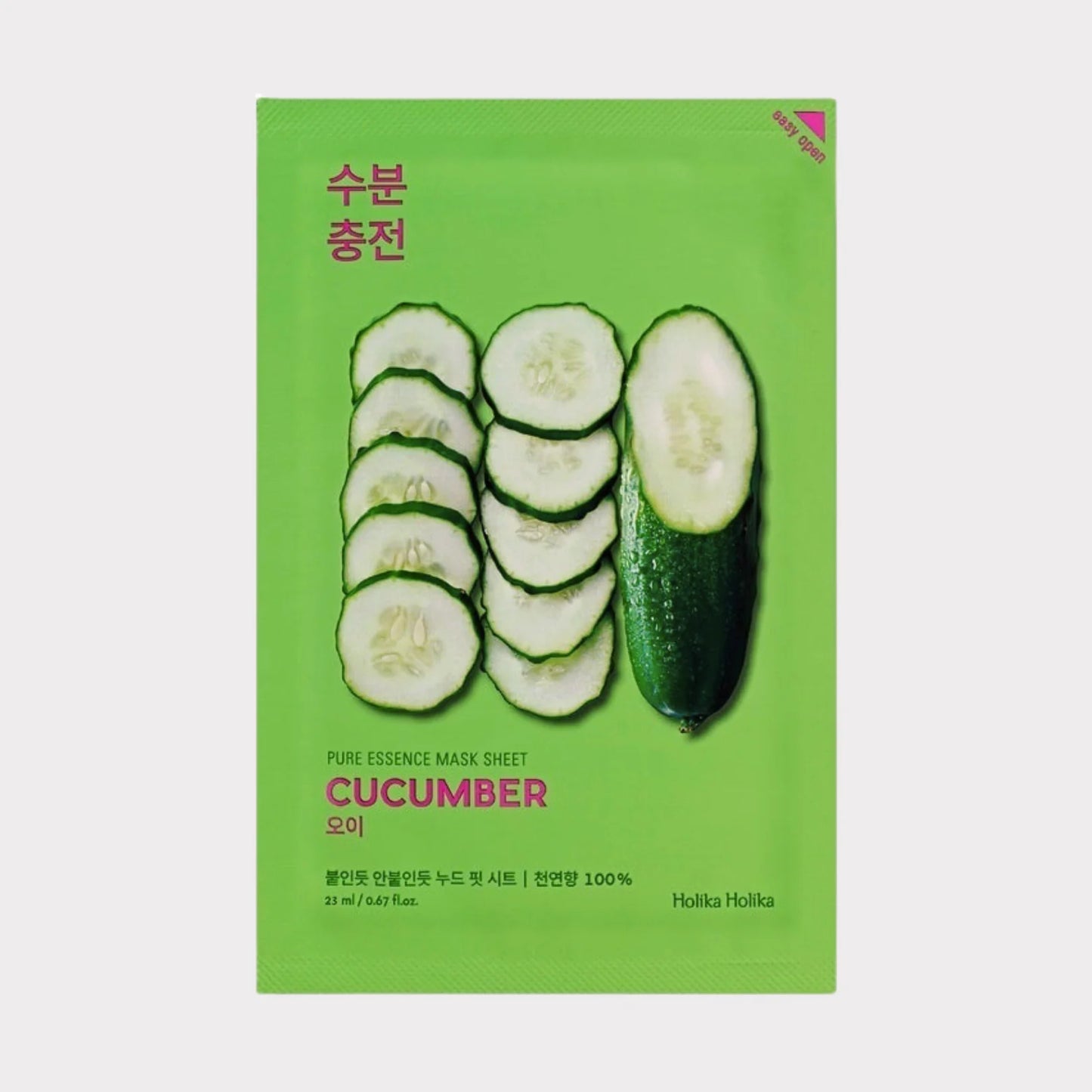 Holika Holika Pure Essence Mask Sheet - Cucumber (23ml) - rosvia.com