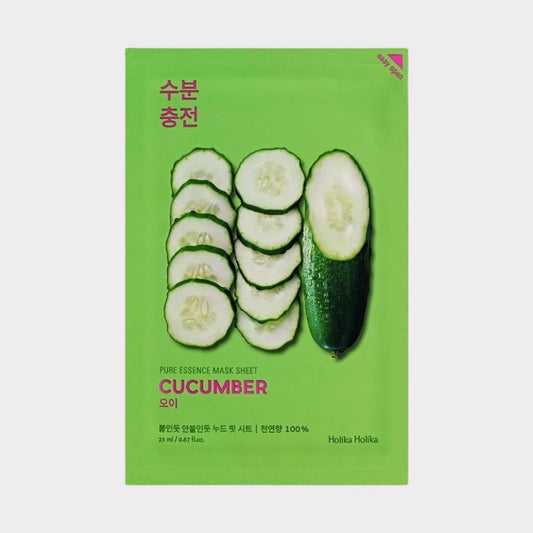 Holika Holika Pure Essence Mask Sheet - Cucumber (23ml) - rosvia.com