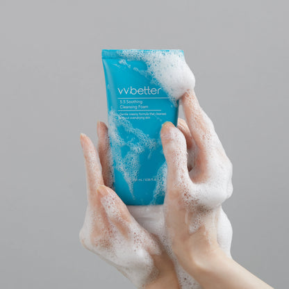 Vv better - 5.5 Soothing Cleansing Foam (120ml)- lidevea.com